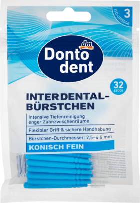 Dontodent Interdentale Ragers Blauw 0,6 mm ISO 3 (32 stuks)
