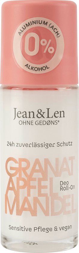 Jean&Len Deo Roll-on Granaatappel Amandel, 50 ml