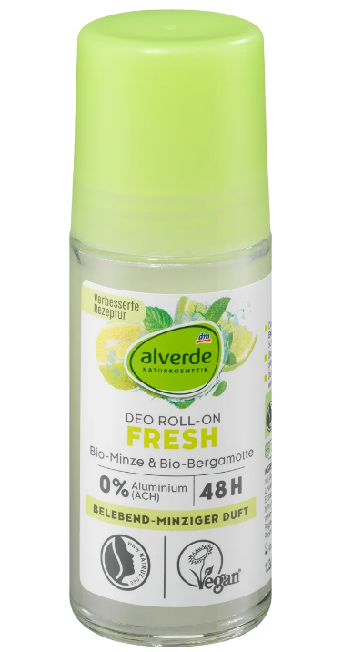 Alverde Deo Roll On Deodorant Mint Bergamot 50 ml