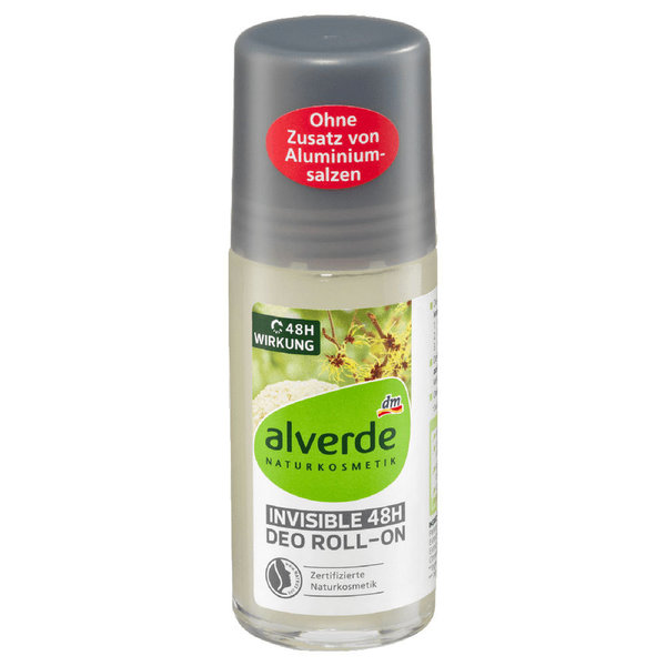 Alverde Deo Roll-on Invisible 48H 50 ml
