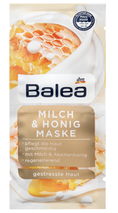 Balea Gezichtsmaskers verzorging Milch & Honig (Melk & Honing)