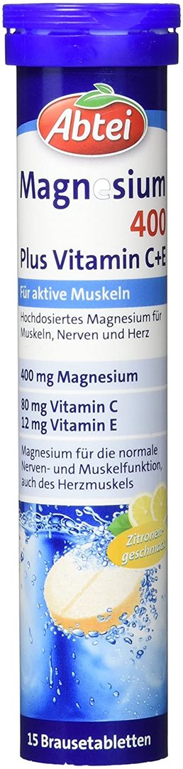 Abtei Magnesium 400 plus Vitamine C+E