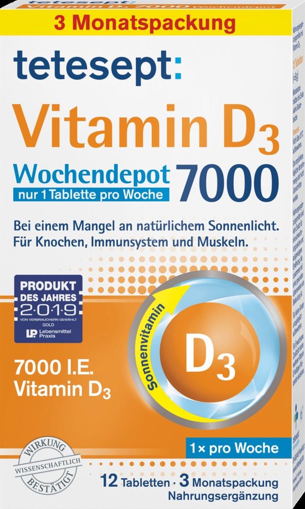 Tetesept Vitamine D3 7000