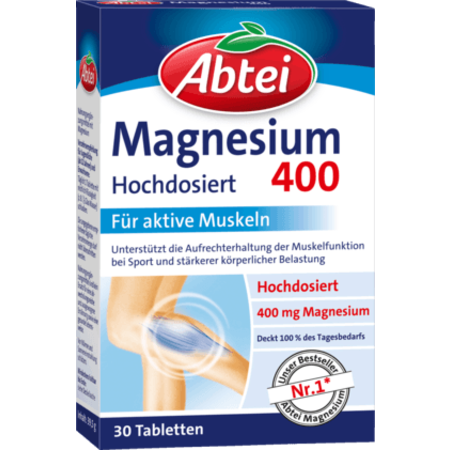 Abtei Magnesium 400 mg Tabletten 30 Stuks