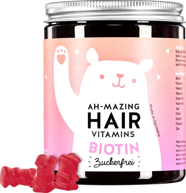 Bears With Benefits Ah-Mazing Hair Vitamins Biotin Sugar Free 45 Stuks 112,5 g