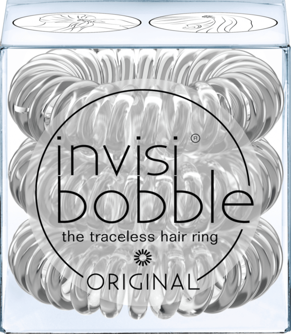 Invisibobble - Original - Haarelastiekjes - Haarbandjes - Crystal Clear 3 stuks