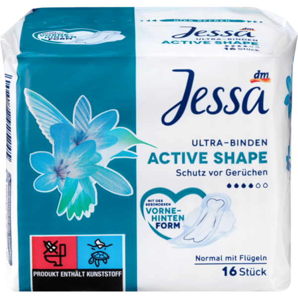 Jessa Ultra-Binden Active Shape 16 Stuks