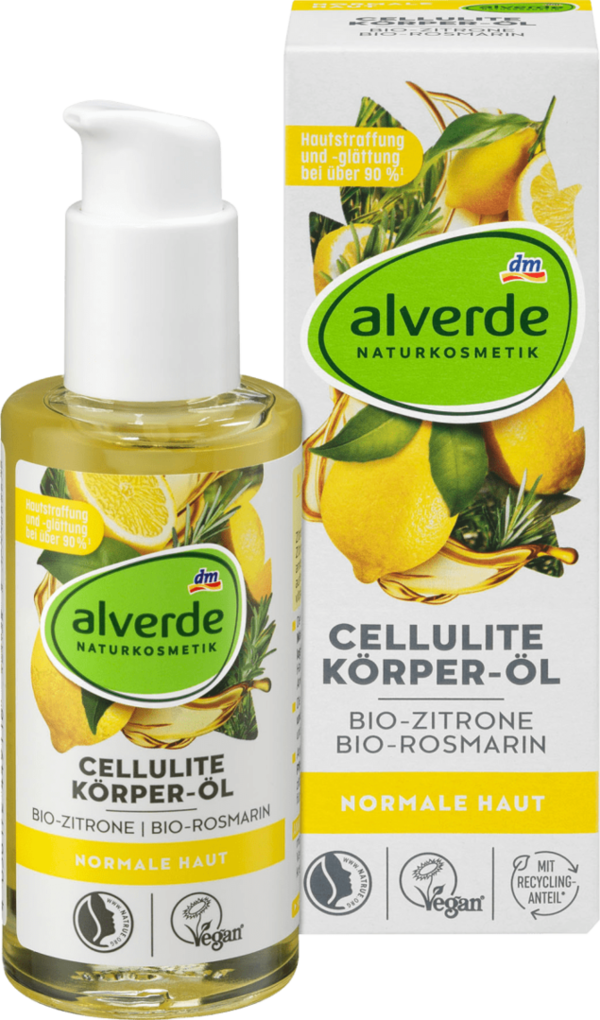 Alverde Cellulite Body Oil Bio-Citroen Bio-Rozemarijn, 100 ml