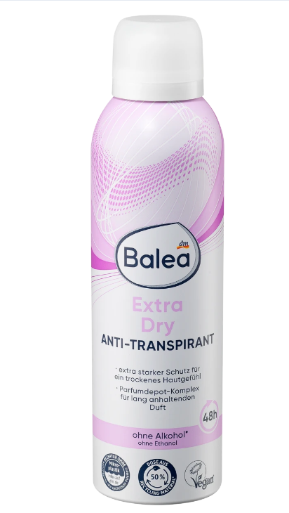 Balea Deo Spray Anti-Transpirant Extra Dry, 200 ml