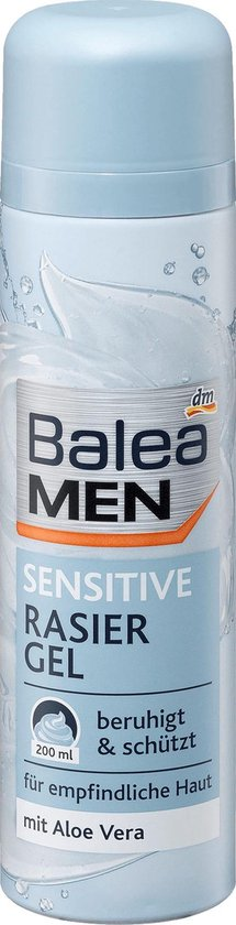 Balea MEN Sensitive Scheergel, 200 ml