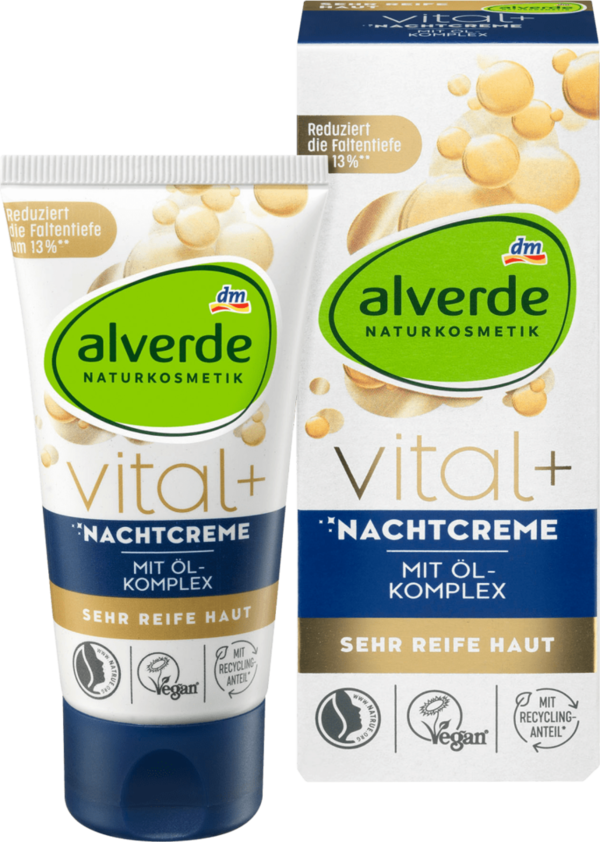 Alverde Vital+ Nachtcrème, 50 ml