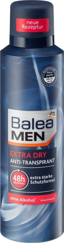 Balea MEN Deodorant spray anti-transpirant Extra Dry (200 ml)