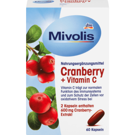 Mivolis Cranberry + Vitamine C- Kapseln 60 stuks
