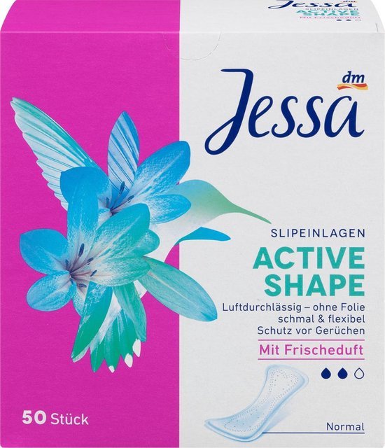 Jessa Inlegkruisjes Active Shape Frisse Geur 50 St