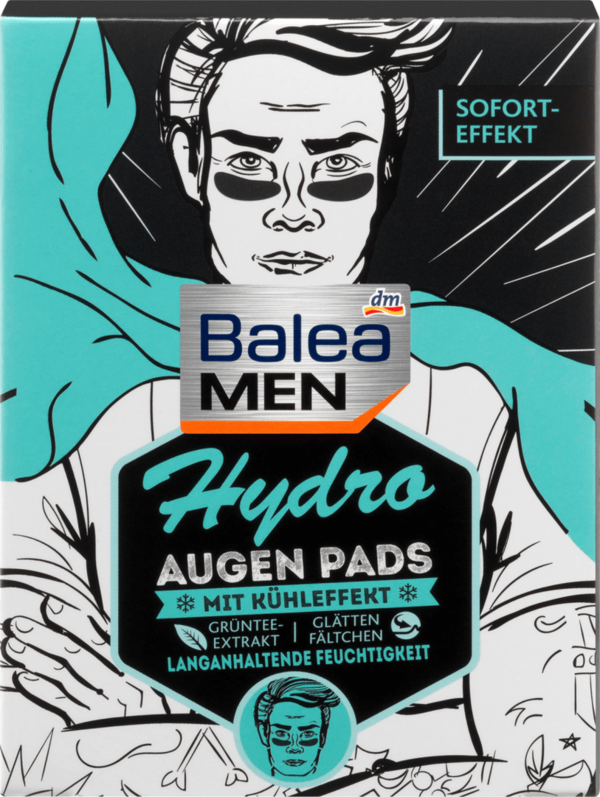 Balea MEN Hydro-oogkussens 12 stuks