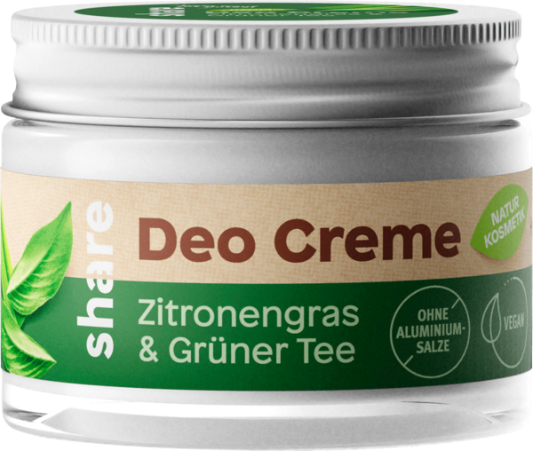 Share Deo Creme Deodorant Zitronengras & Grüner Tee 50 ml