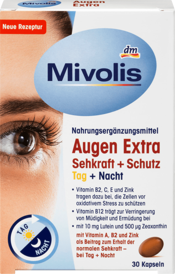 Mivolis Augen Extra Gezichtsvermogen Dag + Nacht 30 St
