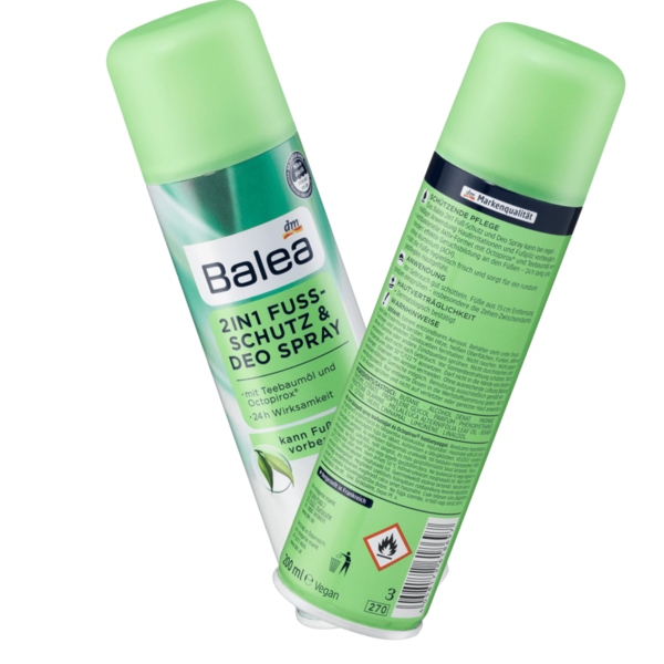 Balea 2in1 Voetbescherming en Deodorant Spray 200 ml