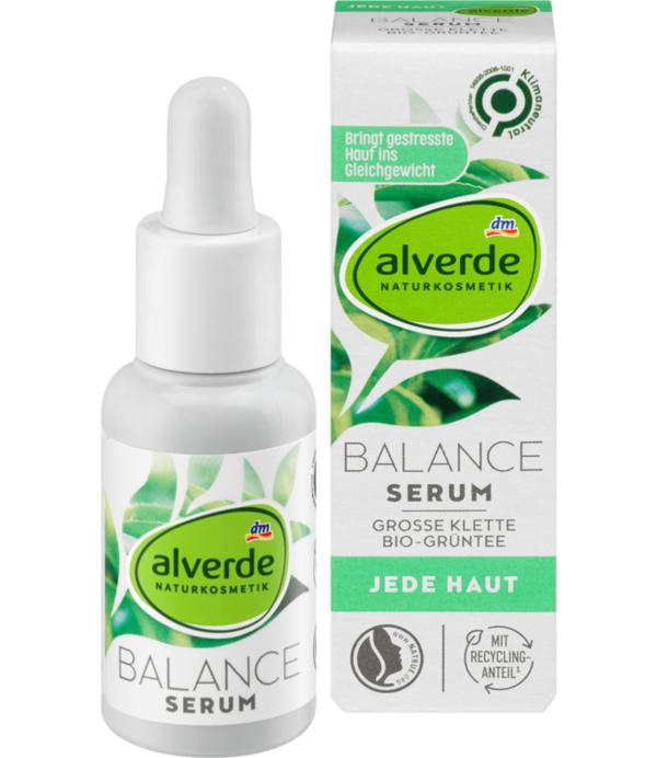 Alverde Balance Serum Klisextract & Antioxidant Bio-Groene Thee ,30 ml