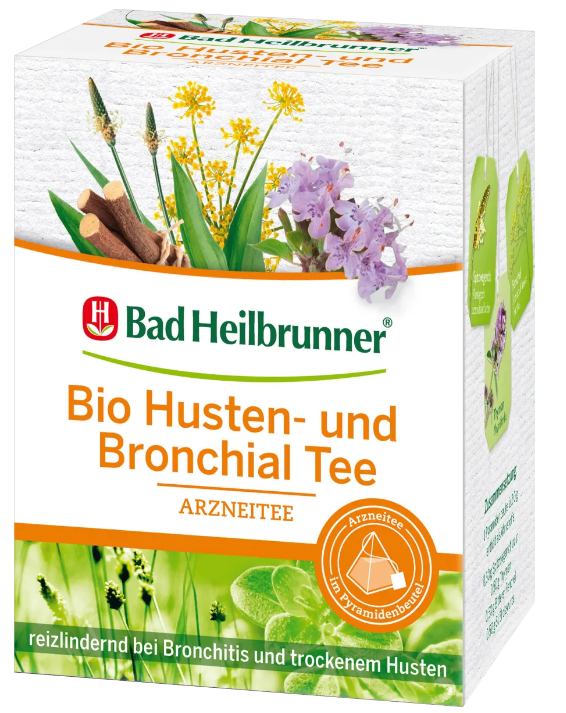 Bad Heilbrunner Medicinale Thee Biologische Hoest & Bronchiale Thee (12 Zakjes) 24 g