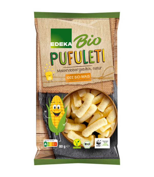 Edeka Bio Pufuleti Chips, 80 g