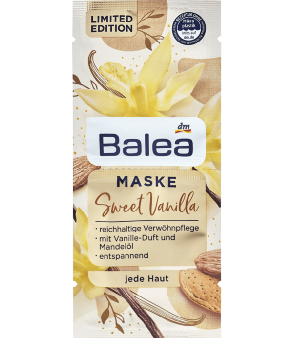 Balea Gezichtsmasker Sweet Vanilla, 16 ml