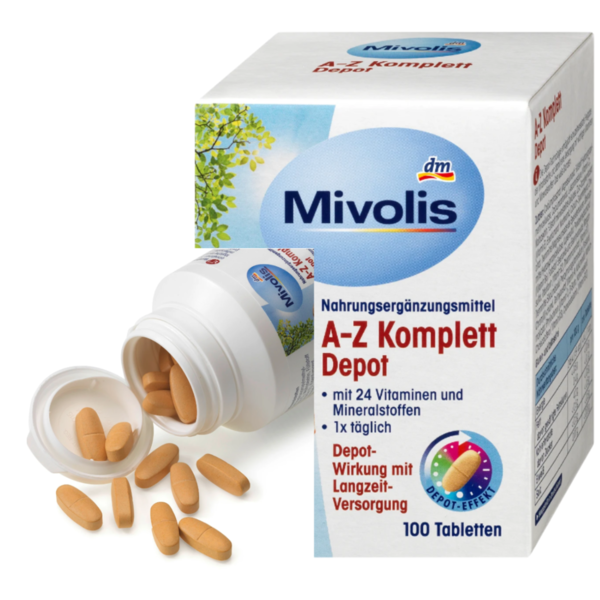 Mivolis Vitamine A-Z Depot Tabletten, 100 St, 138 g