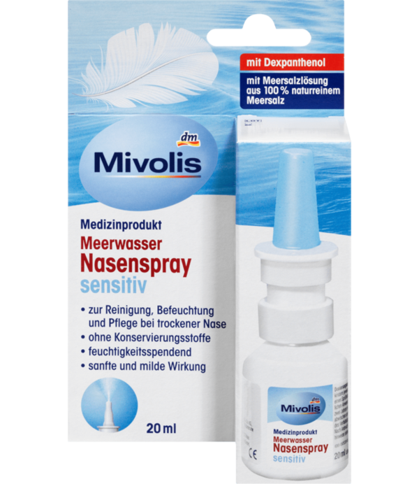 Mivolis Zeewater Neusspray Sensitive 20 ml