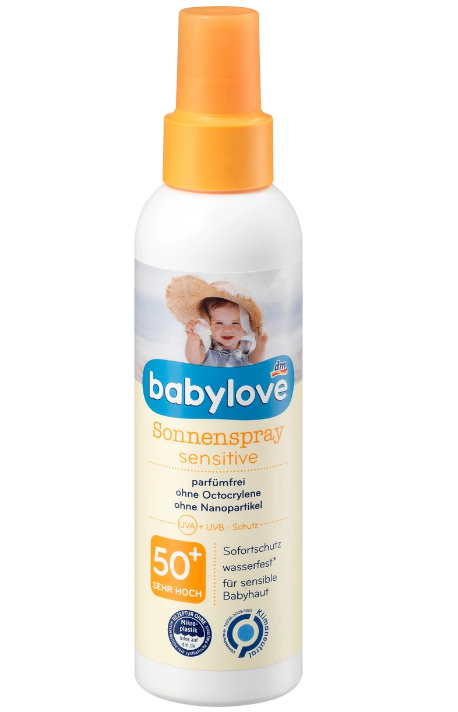 babylove Gevoelige zonnespray, SPF 50+, 150 ml