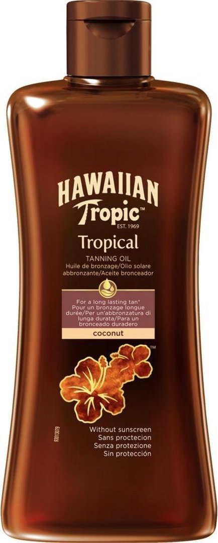 Hawaiian Tropic Tropische bruiningsolie, 200 ml
