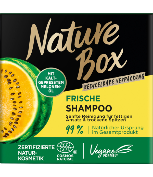 Nature Box Vaste Shampoo Met Koudgeperste Meloenolie, 85 g