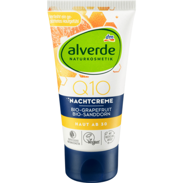 Alverde Q10 Nachtcrème Bio-Grapefruit, 50 ml